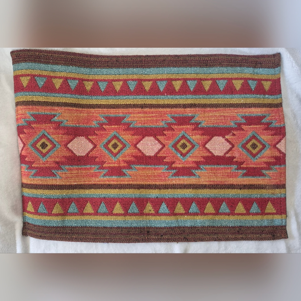 4 Pc.Canyon Sky Aztec Design Placemats, NWOT
